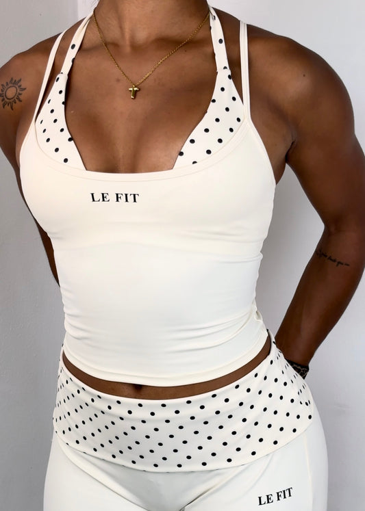 Retro polka tank top