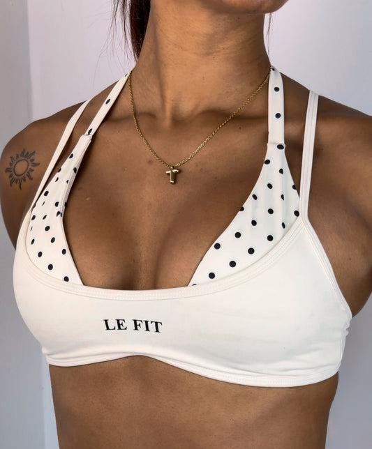 Retro polka bra