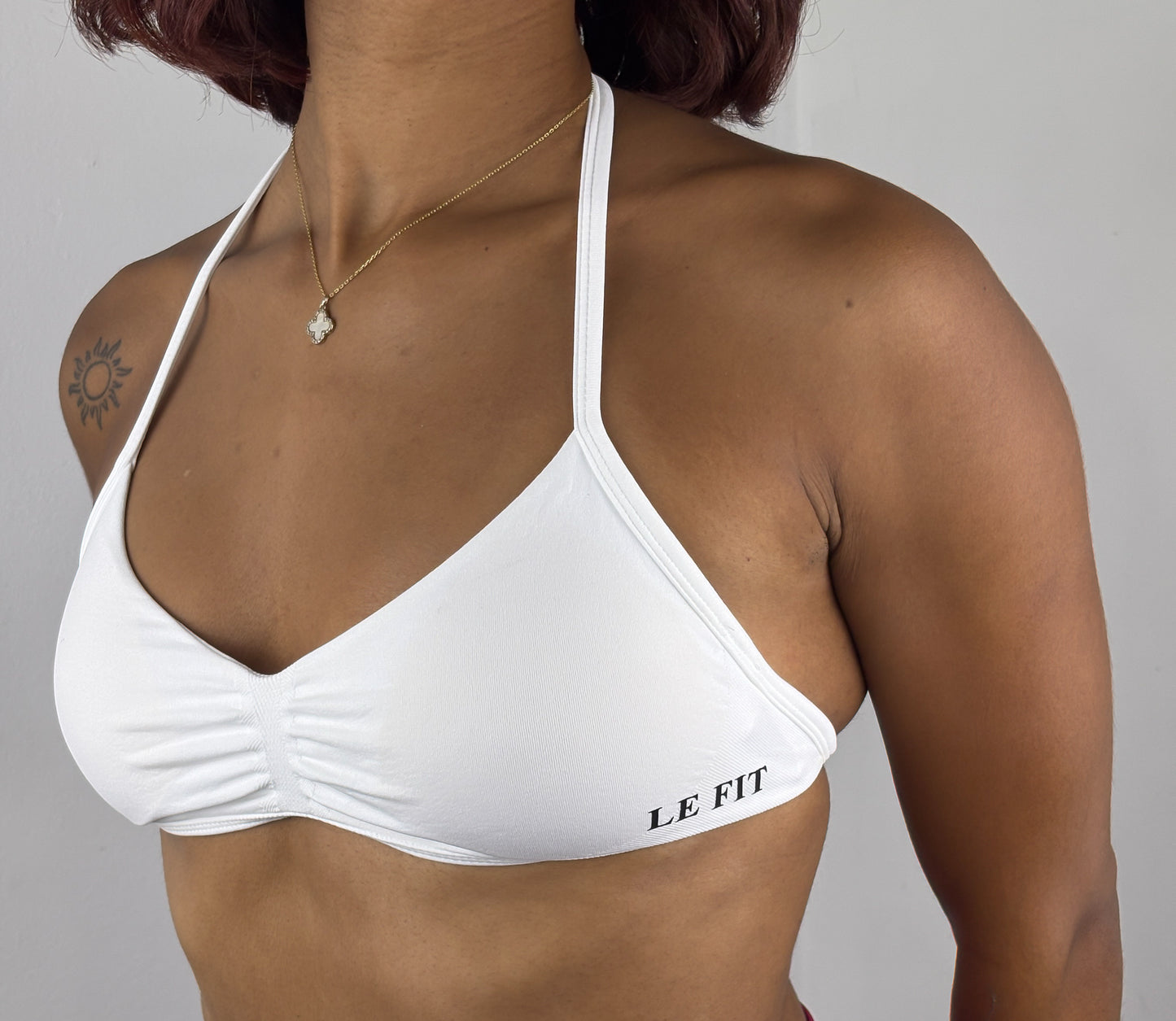Clean form strappy bra